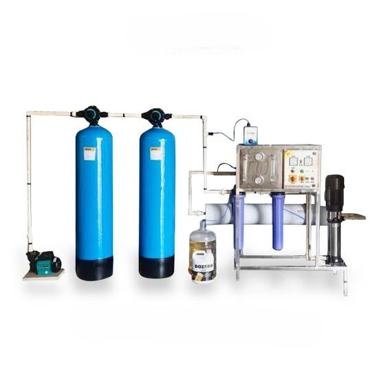 RK Smart Water Tech commercial RO plant with softening tanks
